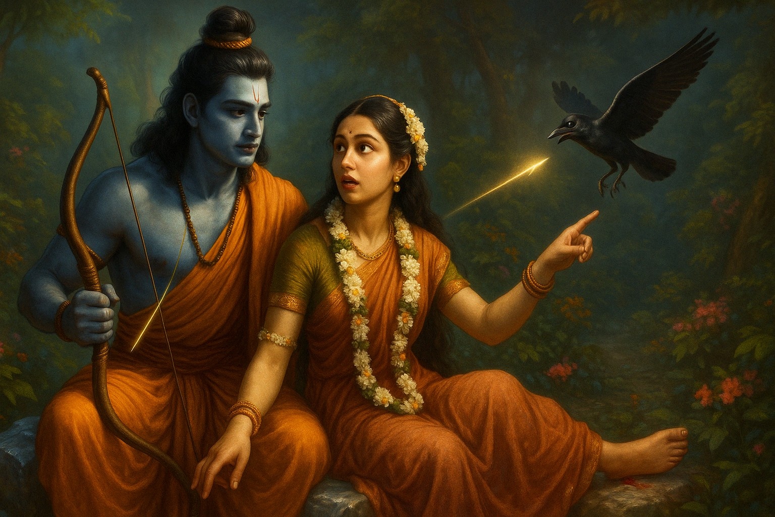 पढ़िए "अरण्यकाण्ड" का प्रथम संस्करण: जब एक तिनका बना ब्रह्मास्त्र—क्या हुआ जब देवराज इन्द्र के पुत्र ने लिया श्रीराम से बैर? 