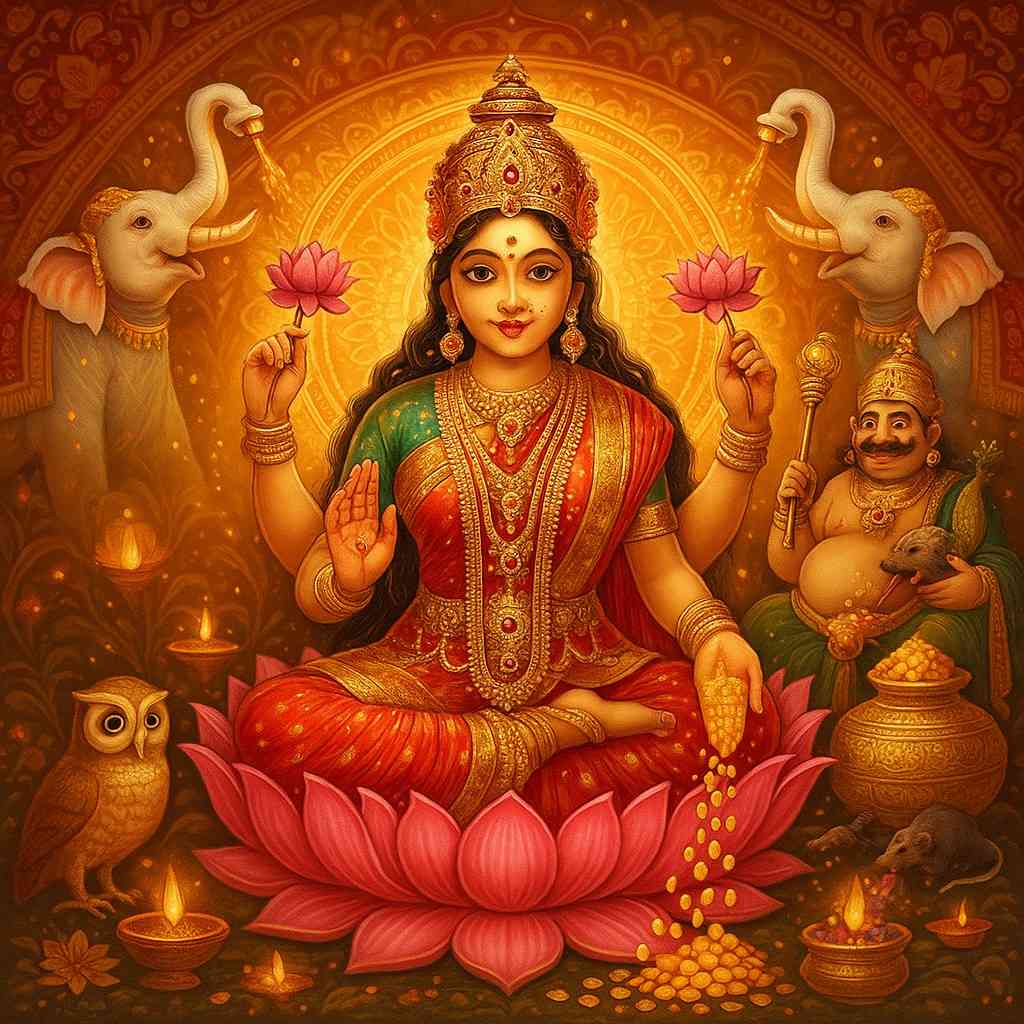कुबेर और महालक्ष्मी: 'धनदा लक्ष्मी स्तोत्र' से अपार धन प्राप्ति!
