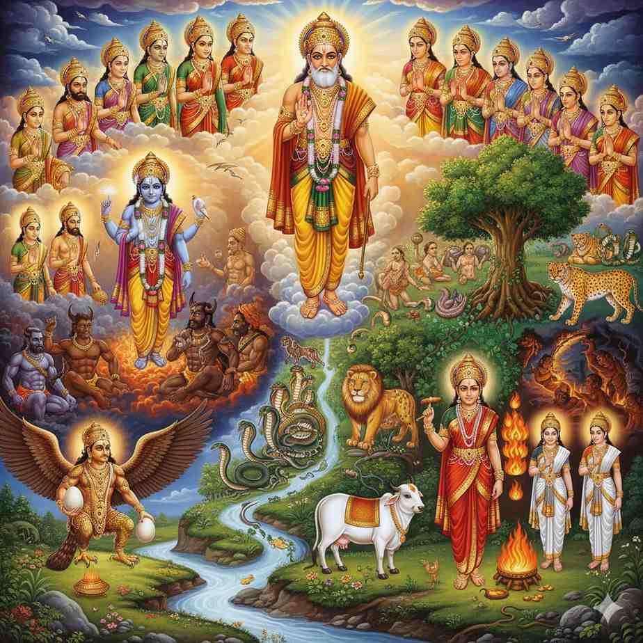 विष्णु पुराण अध्याय 10: दक्ष की 60 कन्याएँ और देव-दैत्य वंशावली !