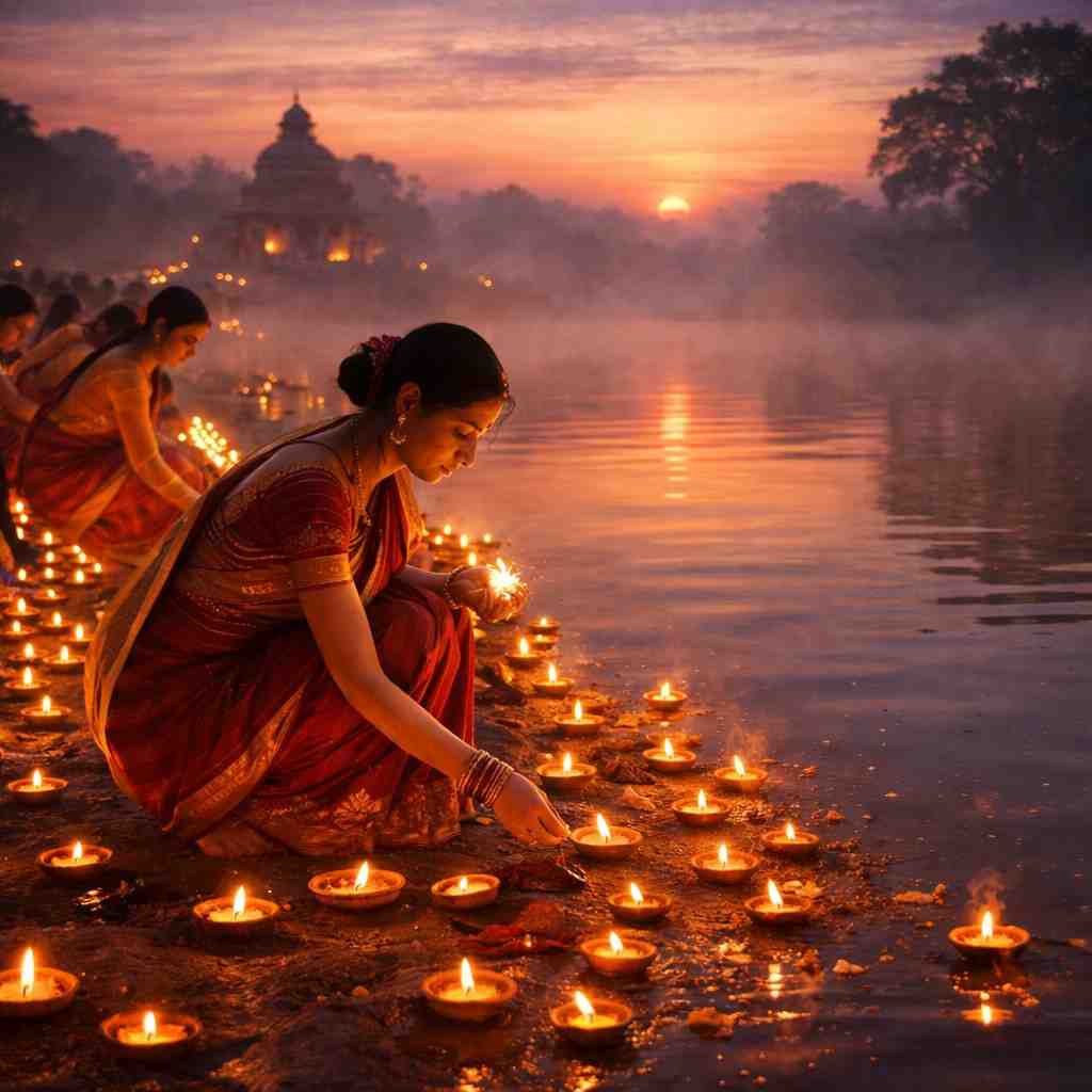 नरक चतुर्दशी पूजा विधि: छोटी दीपावली दीपदान, अभ्यंग स्नान एवं यम तर्पण की शास्त्रसम्मत मीमांसा