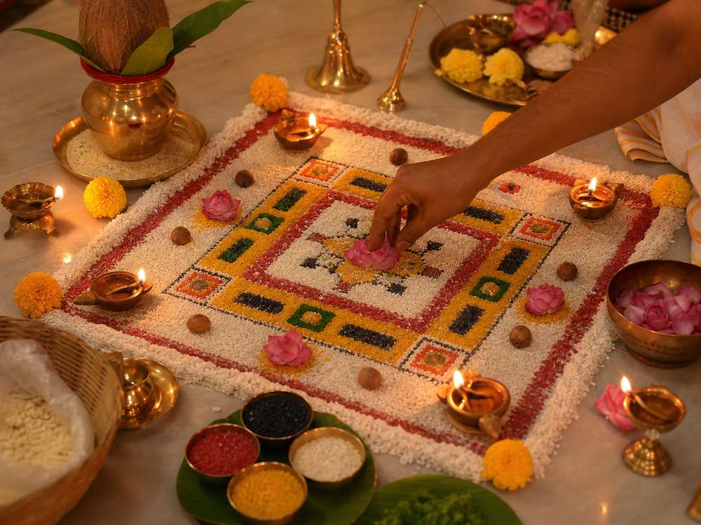 सर्वतोभद्र वेदिका पूजन