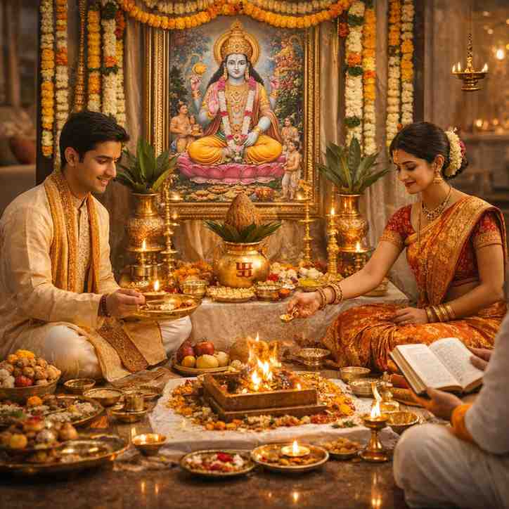 सत्यनारायण व्रत पूजा विधि: शास्त्रसम्मत पूजा-विधि, व्रत-कथा एवं अनुष्ठानिक क्रम