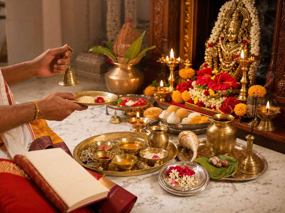 षोडशोपचार पूजन (पुरुष सूक्त)