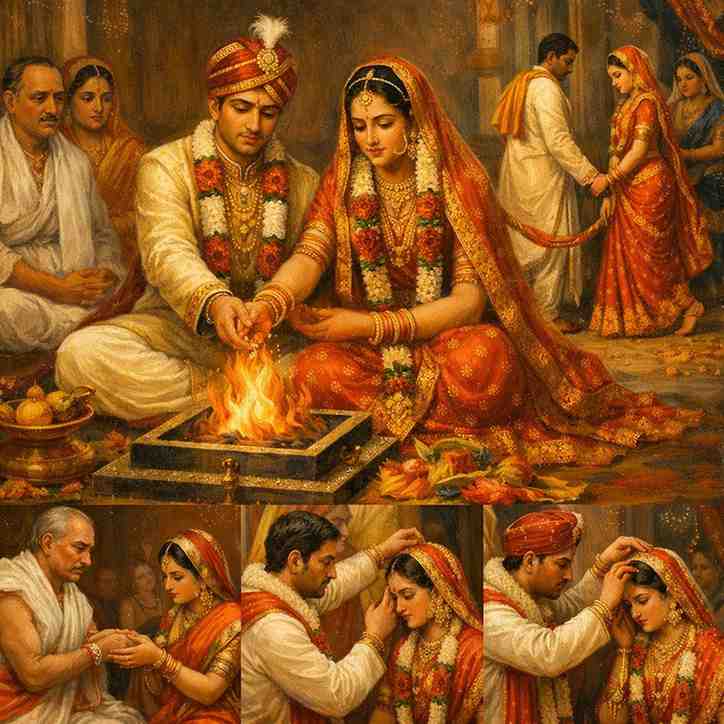 विवाह संस्कार पूजा विधि: हिंदू विवाह की शास्त्रसम्मत विधि, सप्तपदी एवं कन्यादान