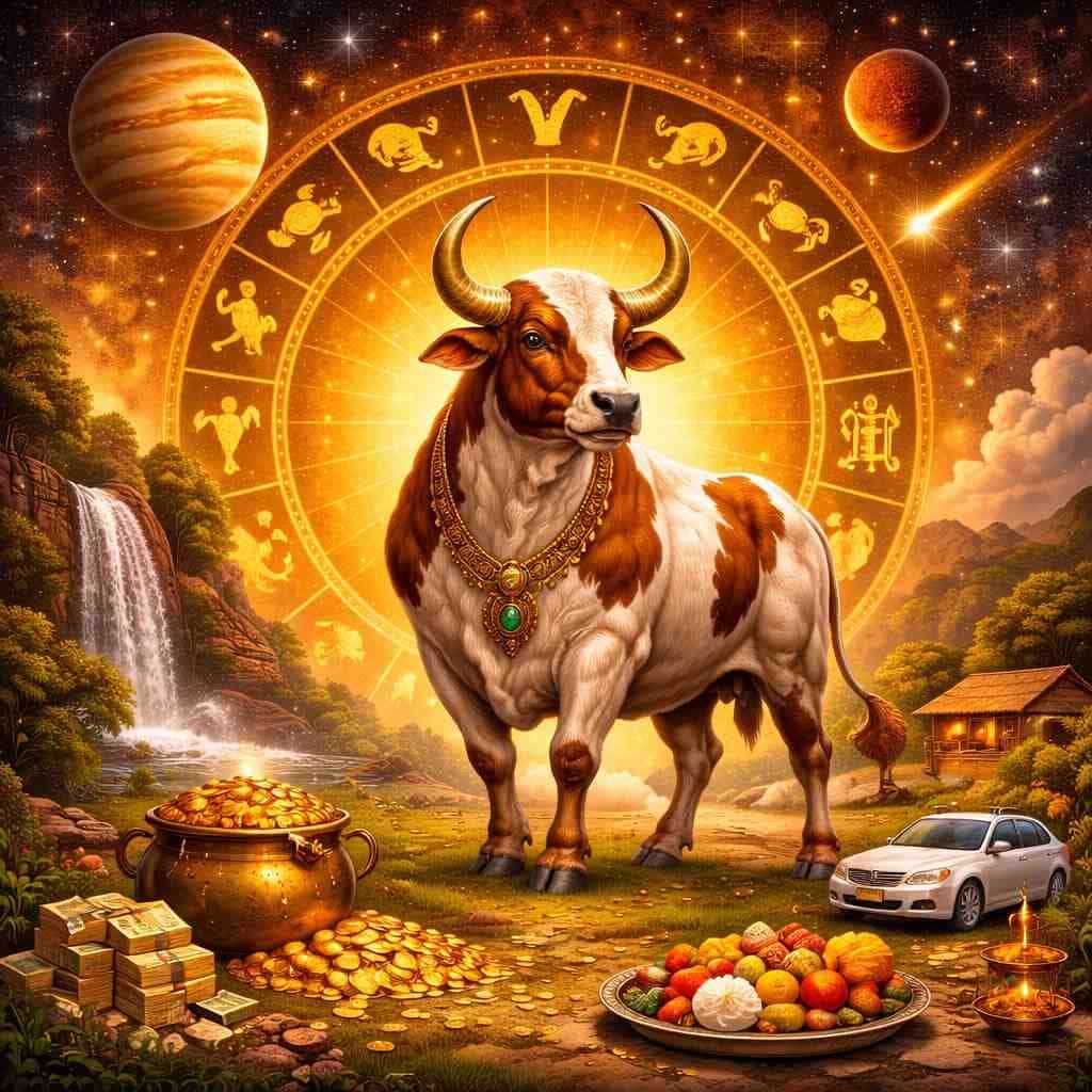 वृषभ राशिफल 2026: शनि की कृपा और धन लाभ !