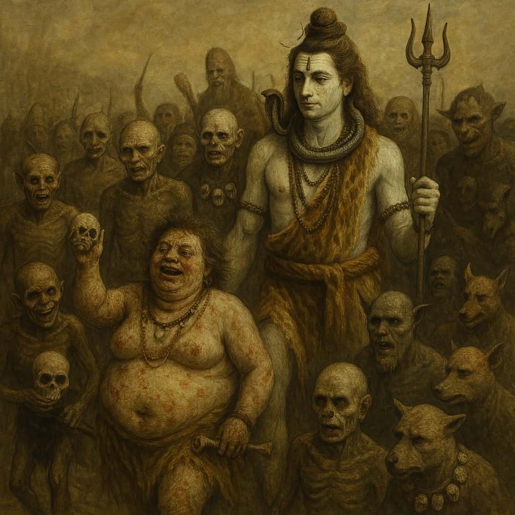शिव जी की विचित्र बारात: अद्भुत स्वरूप और देवताओं का भय !