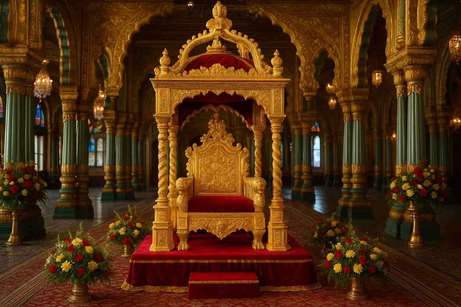 मैसूर दशहरा 2025: राजपरिवार ने स्वर्ण सिंहासन सजाया, निजी दरबार की तैयारी पूरी