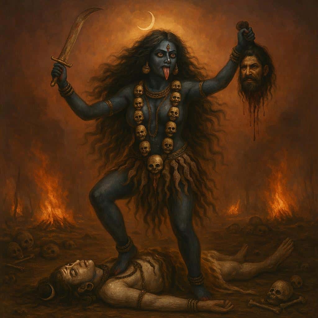 श्मशान काली कौन हैं? स्वरूप, मंत्र और तांत्रिक उपासना (विधि)!
