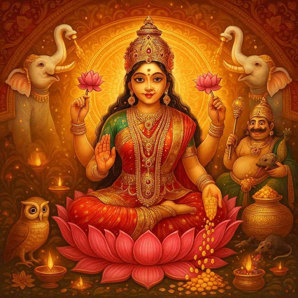 कुबेर और महालक्ष्मी: 'धनदा लक्ष्मी स्तोत्र' से अपार धन प्राप्ति!