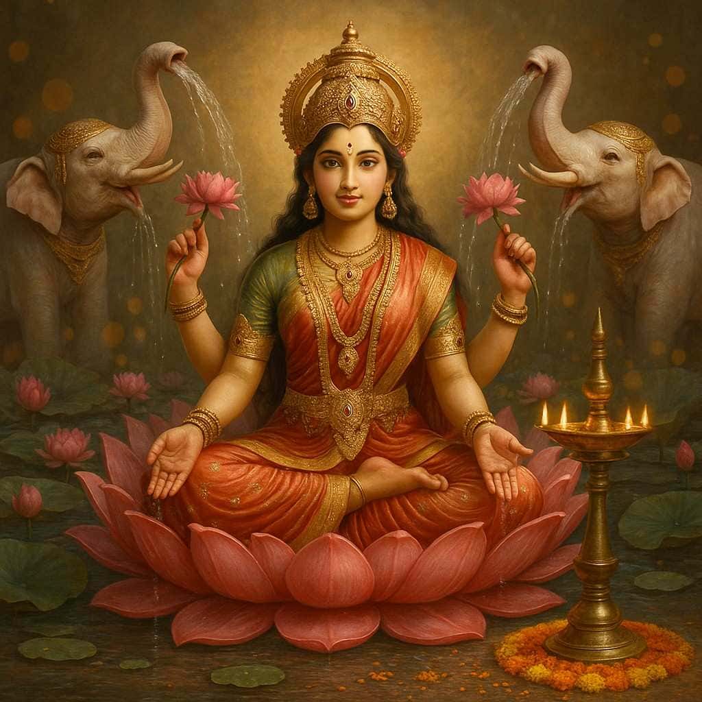 लक्ष्मी पूजन की शास्त्रीय विधि: मंत्र, स्नान और दीप-दान (पूर्ण प्रक्रिया)!