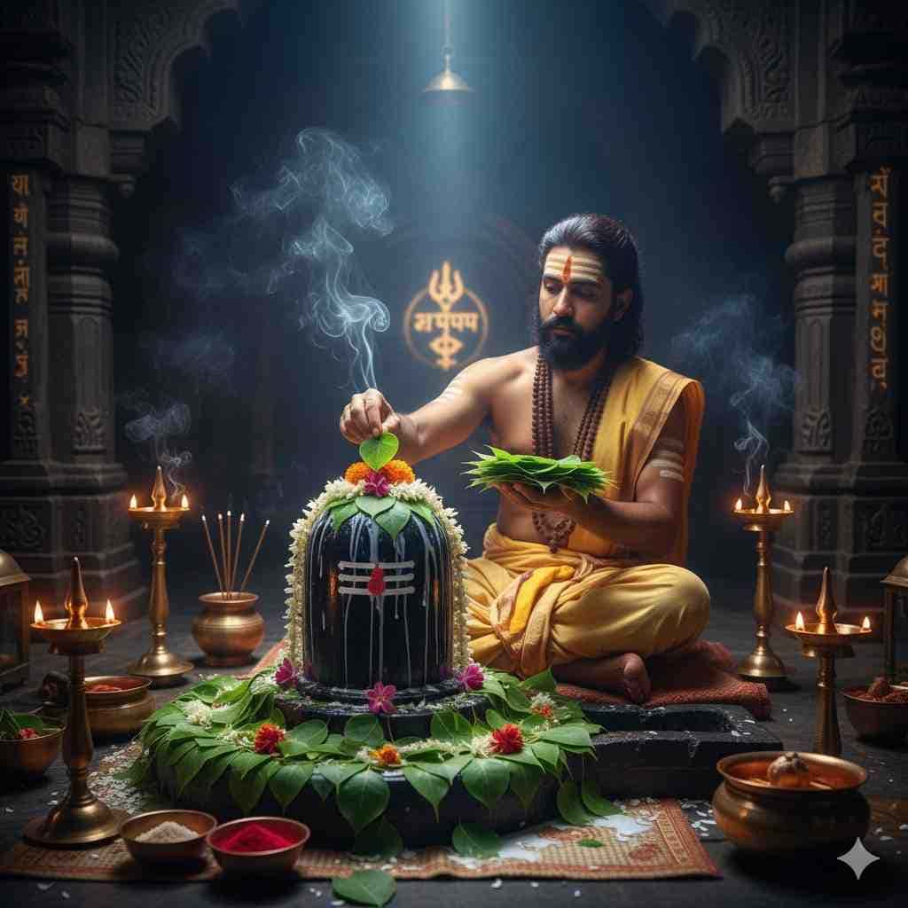 सावधान! शिवलिंग पर बेलपत्र चढ़ाते समय न करें ये गलती (बिल्वाष्टकम् नियम)!
