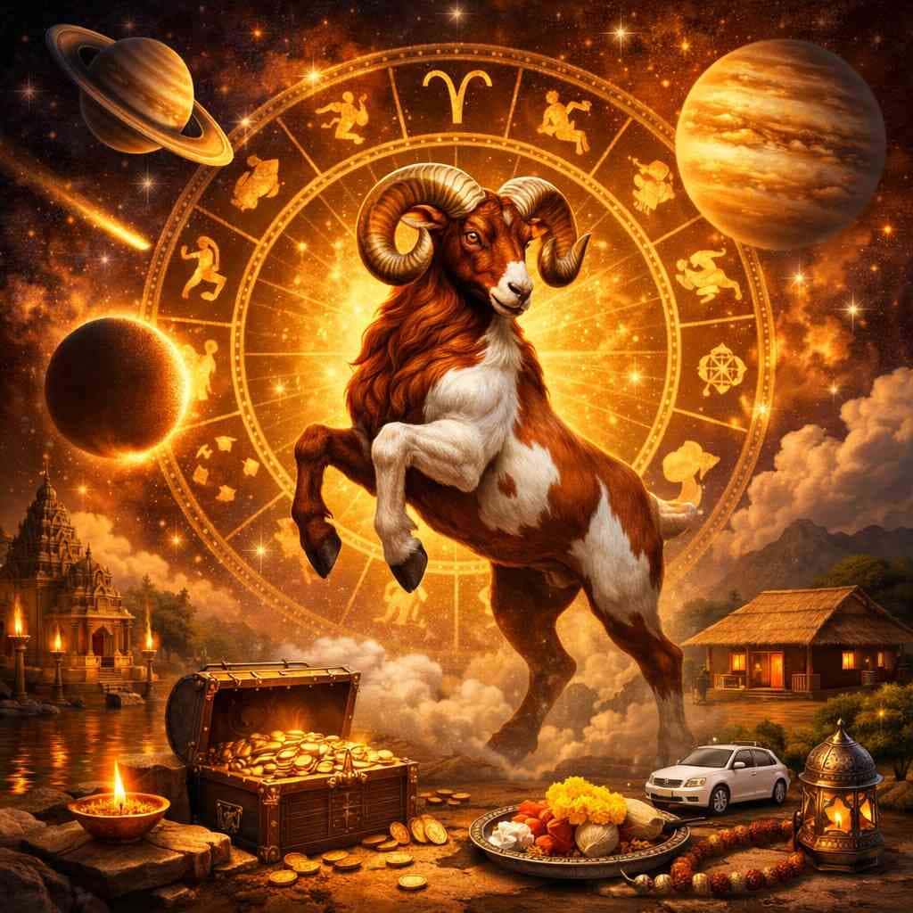 मेष राशिफल 2026: साढ़े साती, गुरु गोचर और उपाय !