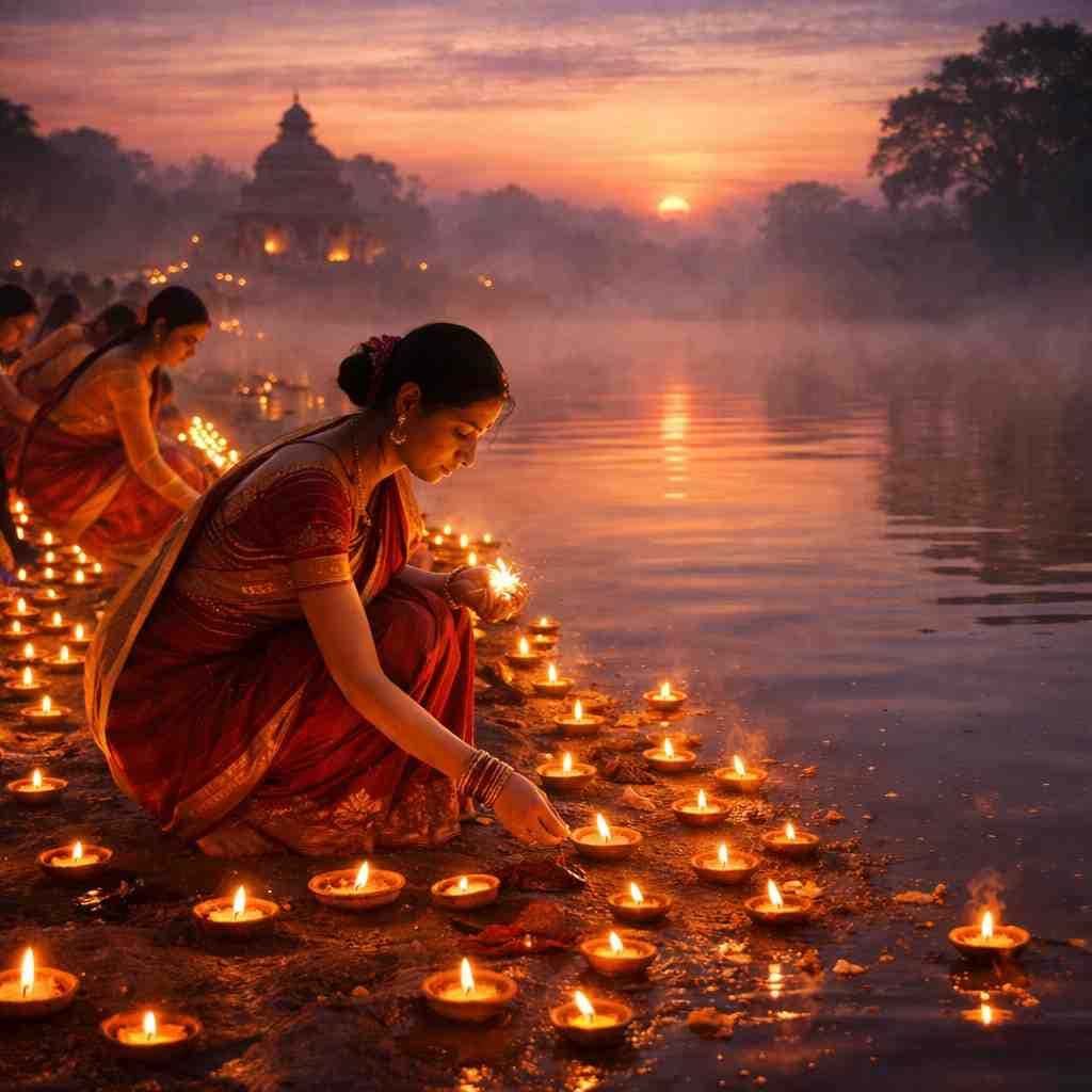 नरक चतुर्दशी पूजा विधि: छोटी दीपावली दीपदान, अभ्यंग स्नान एवं यम तर्पण की शास्त्रसम्मत मीमांसा