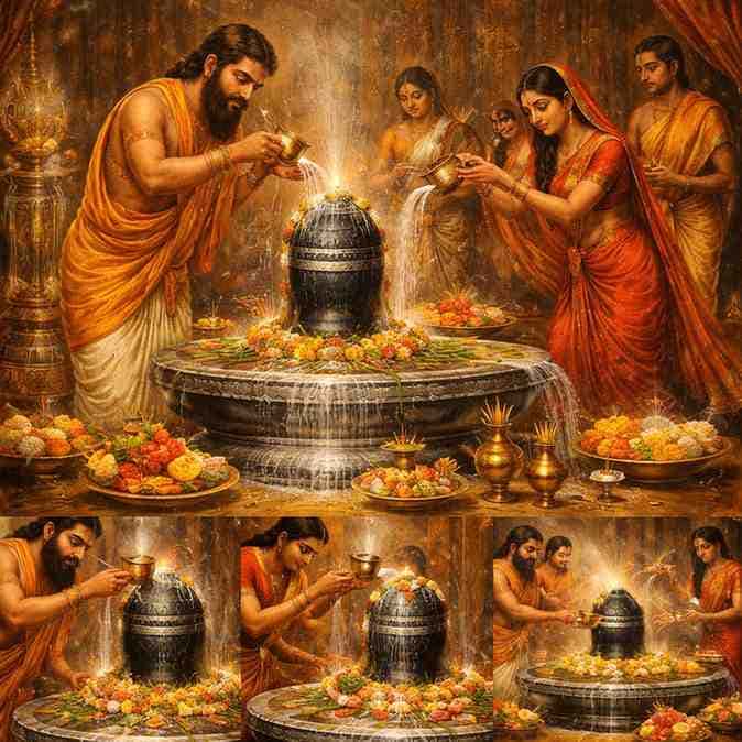 रुद्राभिषेक पूजा विधि: शास्त्रसम्मत विधि, मंत्र-विधान एवं अनुष्ठानिक मीमांसा