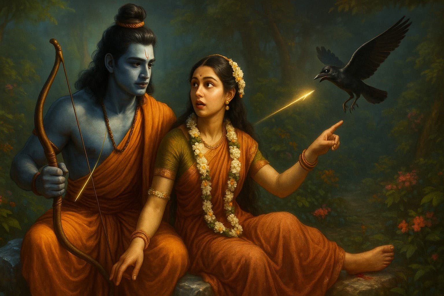 पढ़िए "अरण्यकाण्ड" का प्रथम संस्करण: जब एक तिनका बना ब्रह्मास्त्र—क्या हुआ जब देवराज इन्द्र के पुत्र ने लिया श्रीराम से बैर? 