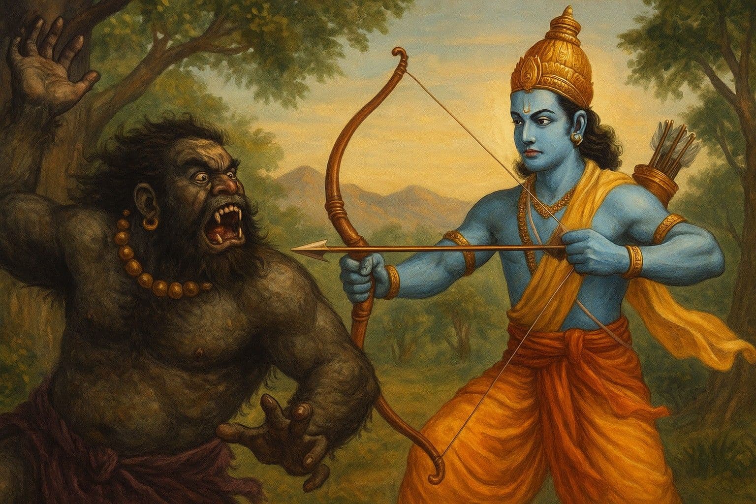पढ़िए अरण्य कांड – पंचम संस्करण: कौन था विराध राक्षस और कैसे श्रीराम-लक्ष्मण ने उसे दिया मोक्ष?