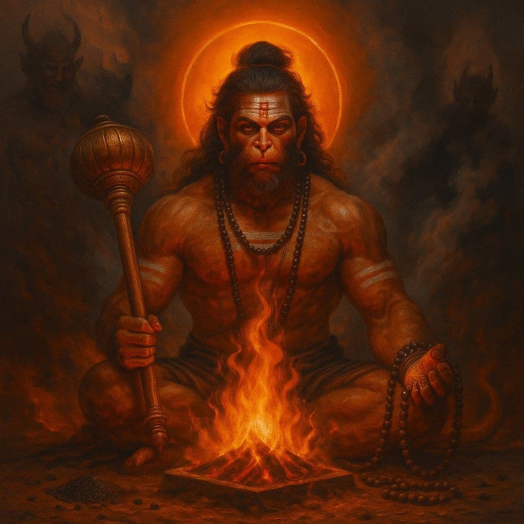 हनुमान जी का गुप्त शाबर मंत्र: 3 दिन में शत्रु और रोग का नाश!