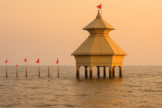 स्तम्भेश्वर महादेव: दिन में 2 बार समुद्र में 'गायब' होने वाला मंदिर!