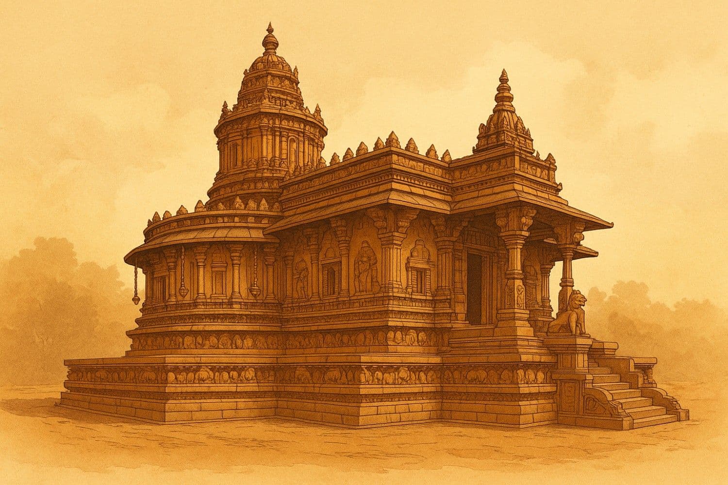 विद्याशंकर मंदिर (श्रृंगेरी): 12 राशियों वाले खंभों का 'खगोलीय रहस्य'!