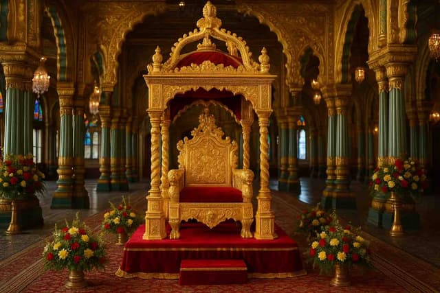 मैसूर दशहरा 2025: राजपरिवार ने स्वर्ण सिंहासन सजाया, निजी दरबार की तैयारी पूरी