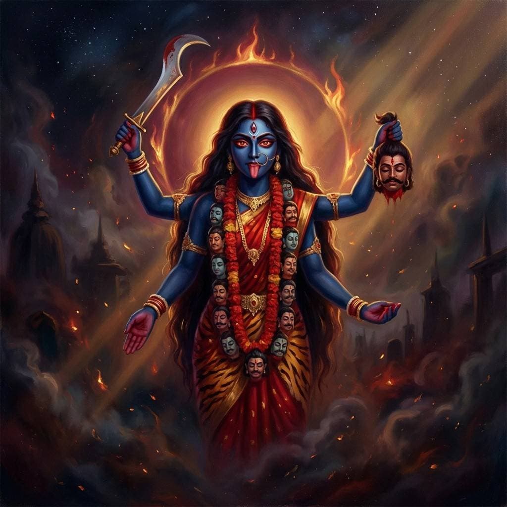 काली आरती: 'मंगल की सेवा', मूल पाठ, अर्थ और मनोकामना !