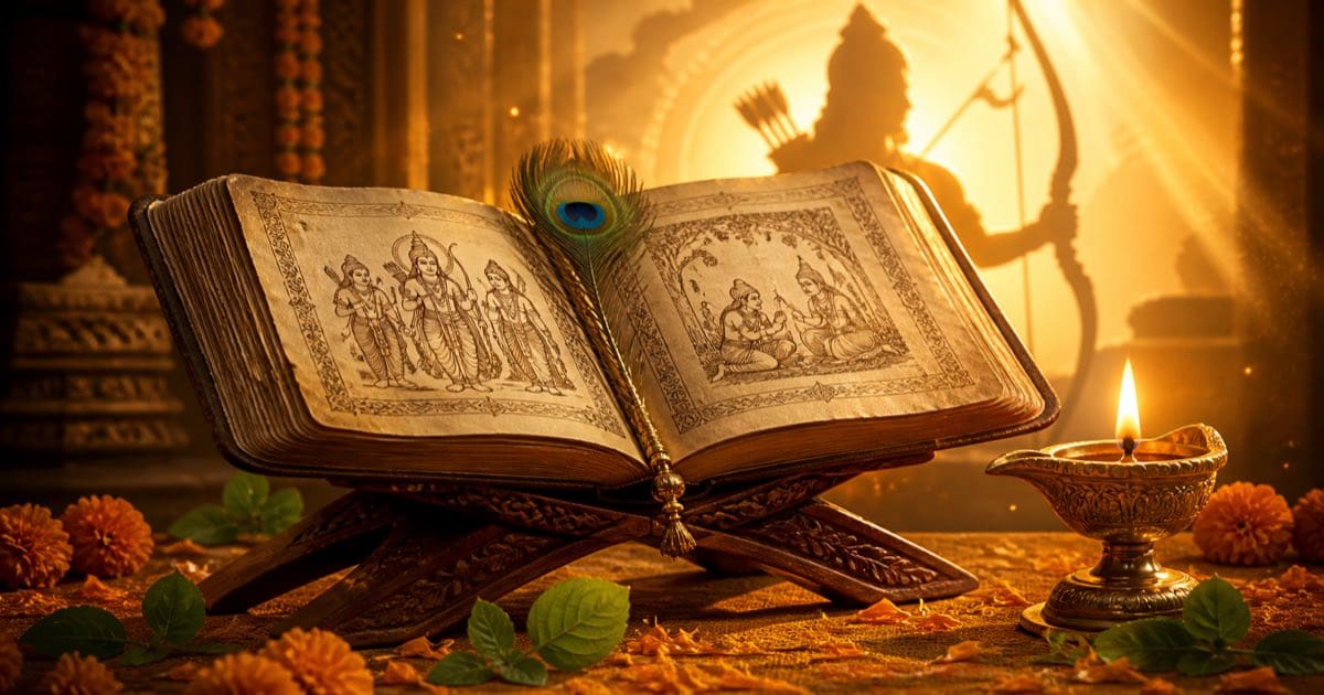 श्रीरामचरितमानस — गोस्वामी तुलसीदास द्वारा रचित दिव्य ग्रंथ का चित्रण