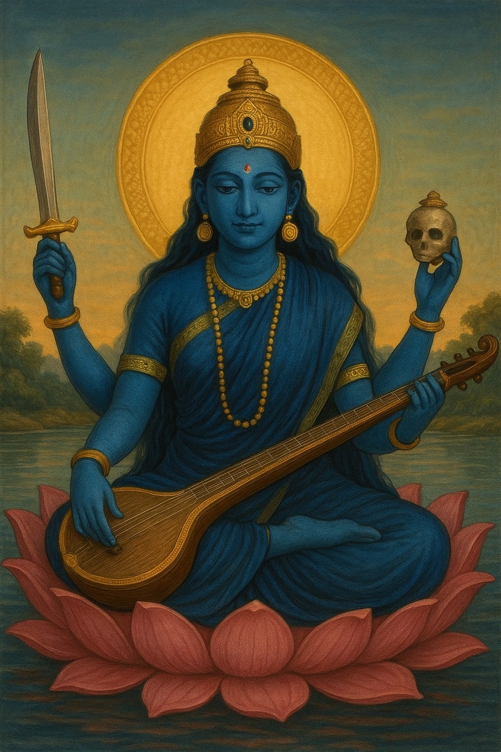 नील सरस्वती: गुप्त तांत्रिक स्वरूप और शक्ति की कथा !