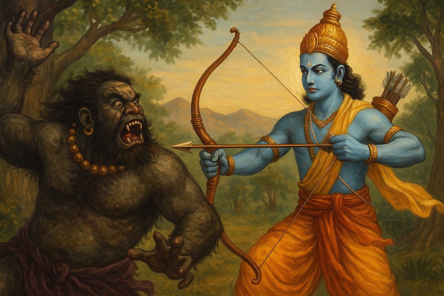 पढ़िए अरण्य कांड – पंचम संस्करण: कौन था विराध राक्षस और कैसे श्रीराम-लक्ष्मण ने उसे दिया मोक्ष?