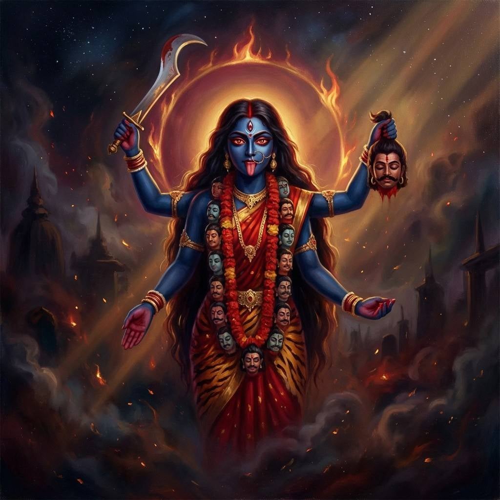 काली आरती: 'मंगल की सेवा', मूल पाठ, अर्थ और मनोकामना !