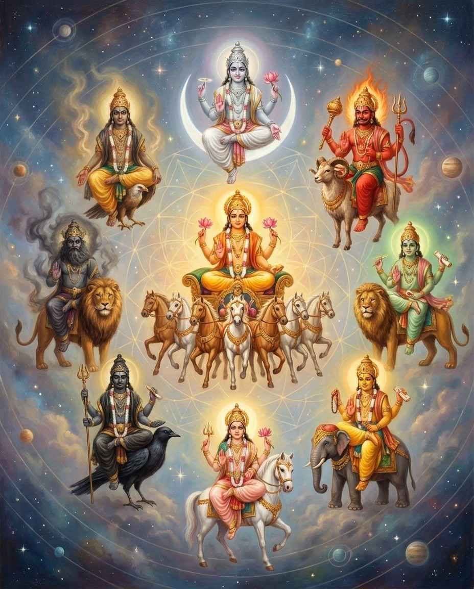 नवग्रह आरती: शनि-राहु शांति, समस्त दोष निवारण और भाग्य !