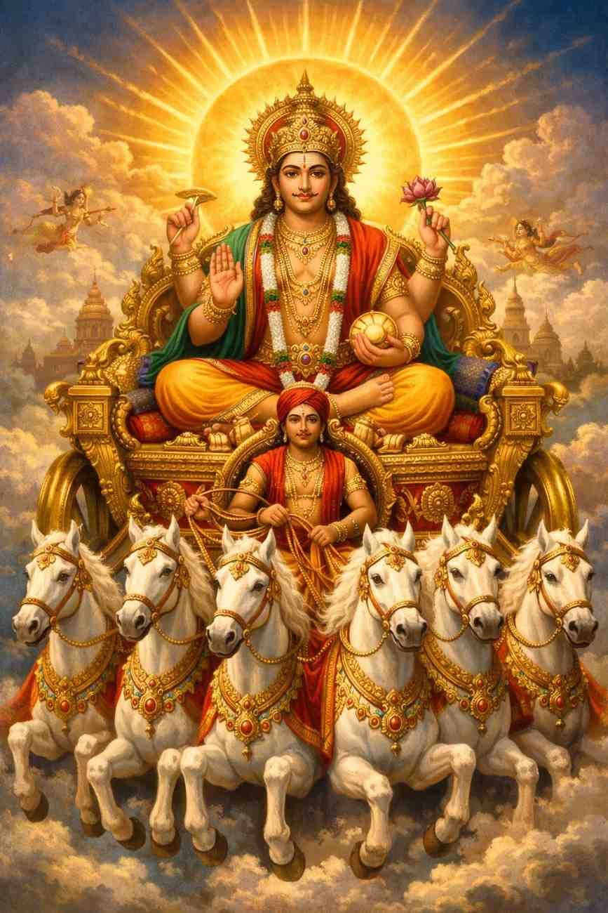 श्री सूर्य चालीसा: तांबे से अर्घ्य, नेत्र ज्योति और रविवार व्रत का रहस्य !