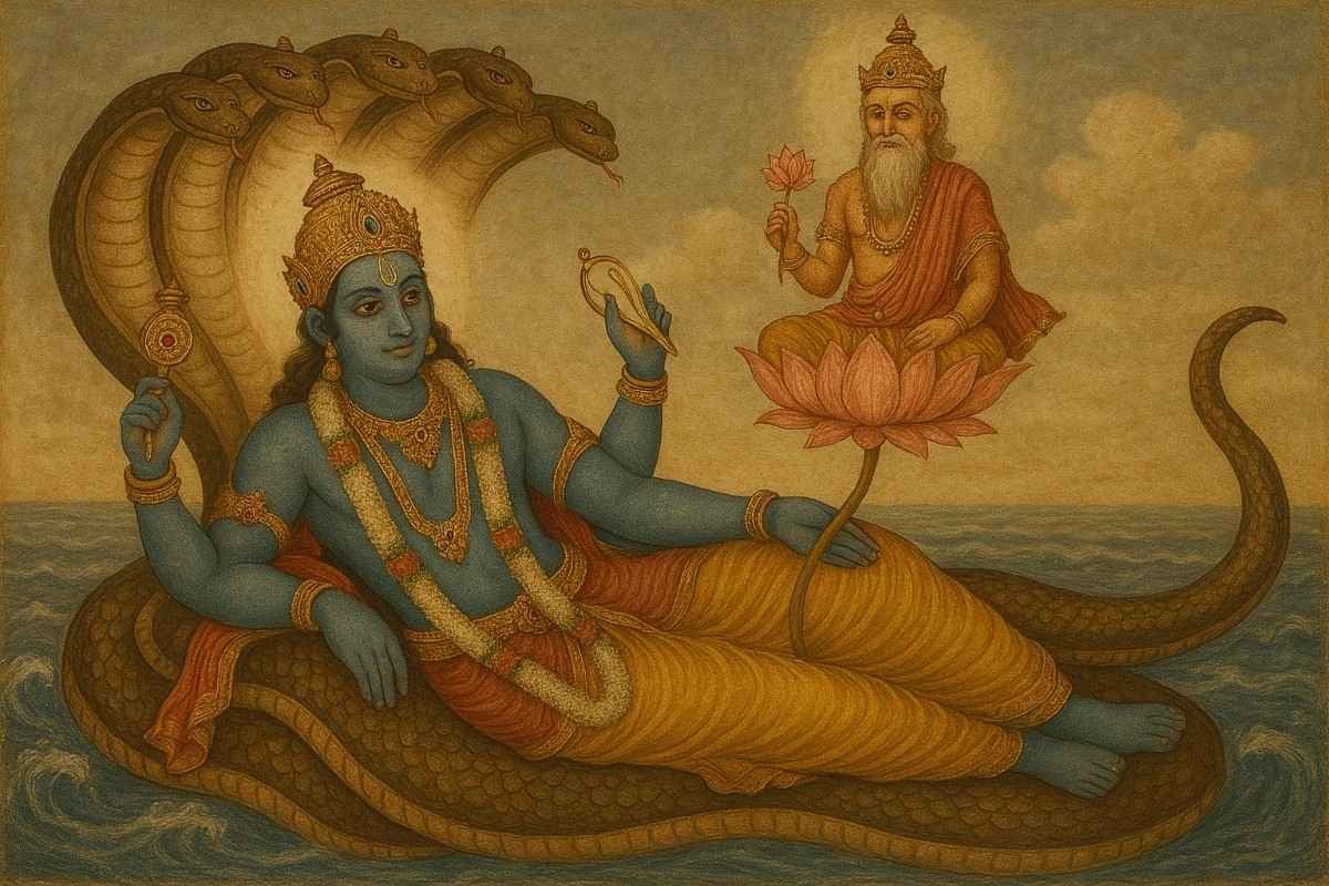 भगवान विष्णु और सृष्टि रचना: नाभि कमल का रहस्य !