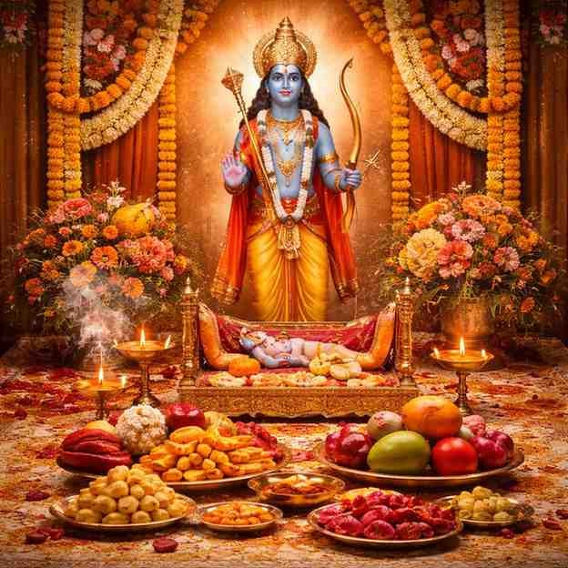 रामनवमी पूजा विधि: मर्यादा पुरुषोत्तम श्रीराम जन्मोत्सव की शास्त्रसम्मत पूजा-विधि एवं व्रत-विधान