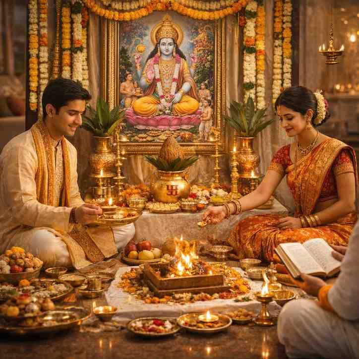 सत्यनारायण व्रत पूजा विधि: शास्त्रसम्मत पूजा-विधि, व्रत-कथा एवं अनुष्ठानिक क्रम