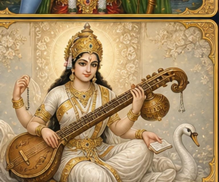 देवी सरस्वती सहस्रनामावली चित्र
